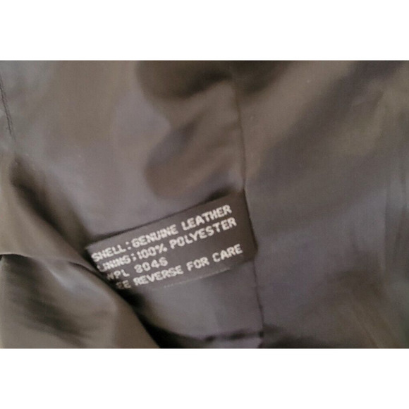 Alfani for Macy’s Buttery Soft Men's Leather Blazer Jacket Coat Black Size S42 - Picture 7 of 7